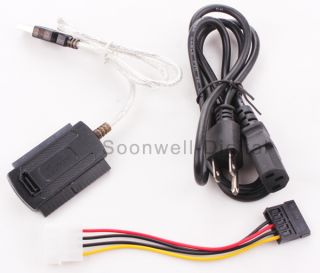 PC Hard Drive Adapter Cable USB 2 0 to IDE SATA 2 5 3 5 for Hard Disk 
