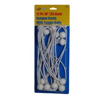  Bungee Cords with Toggle Balls 12 Pcs