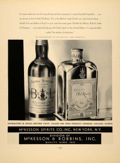 1934 Ad Old Rarity Bulloch Lade Glasgow Whisky Liquor Original 