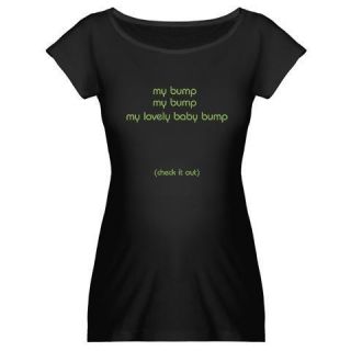 Baby Bump Funny Maternity Dark T Shirt by CA 133467504