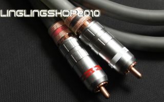 1M 3 28ft OFC Cable CMC Red Copper RCA Plug Phono CD Player Amplifier 