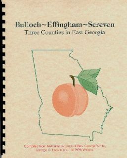 GA Bulloch Effingham Screven County Georgia Ebenezer 1854 White 