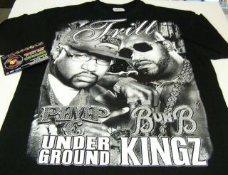 UGK Pimp C Bun B Underground Kingz Trill Texas Rap Shirt Piranha 