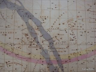 1833 Burritt A Celestial Planisphere or Map of The Heavens Wide 