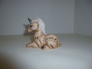 Magical Unicorn Hand Painted Ceramc Signed 1986 s Cadwell