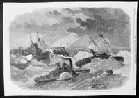 1862 ILN Civil War Burnside Expedition Roanoak Isle
