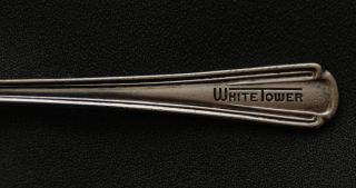 Early White Tower Restaurant Silver Plate Spoon Victor Co 1920s 30s 