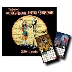 Nightmare Before Christmas 2008 Dry Erase Calendar by NECA New RARE 