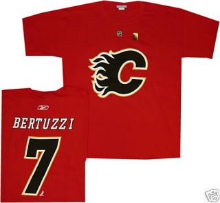 Todd Bertuzzi Calgary Flames RBK T Shirt Jersey s Lo