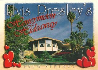   Springs CA Elvis Presleys Honeymoon Hideaway Home Postcard California