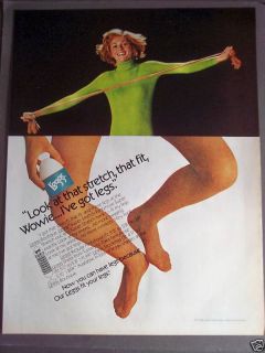 1972 LEggs Super Stretch Pantyhose Vintage Nylons Ad