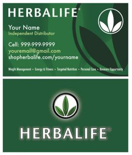 Custom Herbalife Business Cards New 1000 Gloss 2 Sided