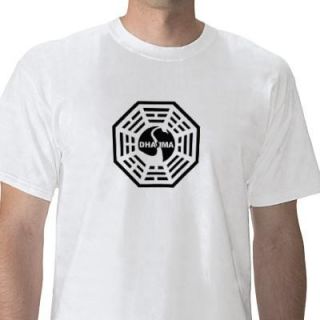 Lost Dharma Initiative Mens T Shirt Slogan Geek TV Show