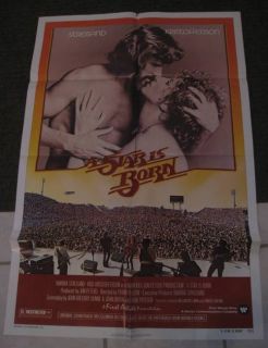   Born Original 1 Sheet Movie Poster 1977 Streisand Busey Kristofferson