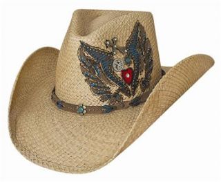 New Montecarlo Bullhide Take It Easy Western Cowboy Hat Genuine Panama 