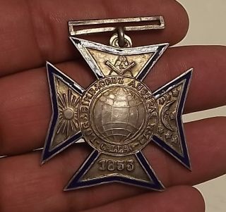   Masonic Order Medal Decoration Cross Austral Callao Peru 1853