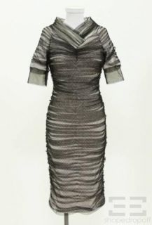 Byron Lars Beauty Mark White Knit & Tulle Overlay Dress Size 4 NEW