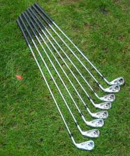 CALLAWAY X TOUR GOLF CLUBS, IRONS 3 PW,RIFLE SHAFTS STIFF, GREAT 