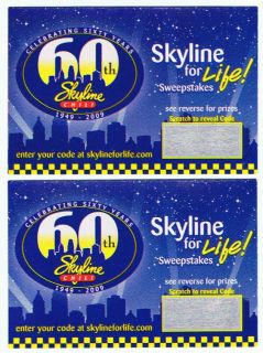   Life Contest Advertising Scratch Off Card Lot Restaurant Coney