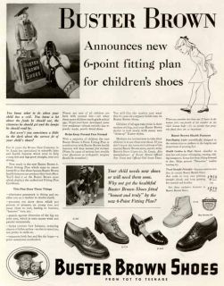   for Buster Brown Shoes, with ceramic Buster Brown Figurine