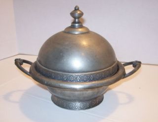  Vintage Cox Silverplate Butter Dish 53