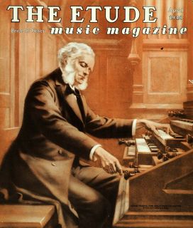 1948 Cover The Etude Music Cesar Franck Belgian Master   ORIGINAL