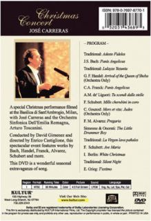 Jose Carreras Christmas Concert Italian Holiday New Low Price DVD 