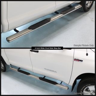 Oval 07 12 Tundra Crewmax Cab Stainless Side Step Nerf Bar Running 