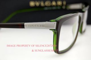 Brand New Bvlgari Eyeglasses Frames 3009 870 Havana Men