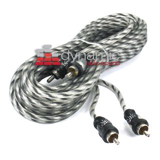  17 17 ft Twisted Pair 2 Channel RCA Interconnect Cables New
