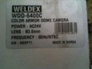  Weldex WDD 6400C Dome Camera