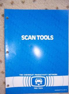 86 Chevrolet Pro Tech Auto Service Manual Scan Tools O