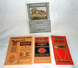   Paint and Varnish Brochure Rogers C 1921 Color Orwell PA