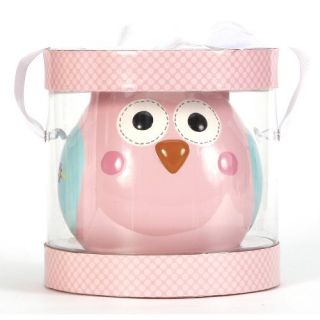 features of c r gibson ceramic piggy bank happi baby girl