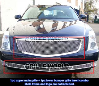 06 10 Cadillac DTS Stainless Mesh Grille Combo Insert