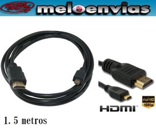 Cable HDMI HDMI Micro D Sony Ericsson Xperia Pro Arc s Neo V x10 X12 