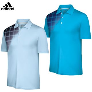 2012 Adidas ClimaCool Plaid Fade Golf Polo Shirt AW12