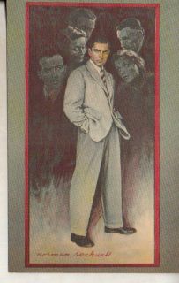 99c Postcard 1946 Norman Rockwell Signed Razors Edge Movie w Tyrone 