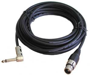   ADC2023 20ft x 6mm 24AWG XLRF 1 4 90deg Microphone Cable New