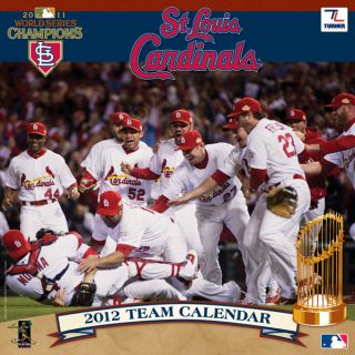 St Louis Cardinals 2012 Wall Calendar 2011 World Series Champions New 