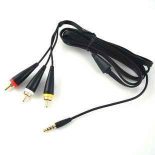 6ft 3 5mm New RCA TV Out AV Audio Video Cable for Samsung i9000 Galaxy 