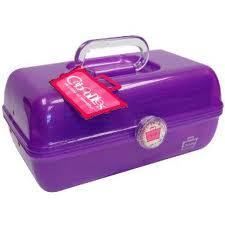 Caboodles® on The Go Girl Purple Cosmetic Case New with Removable 