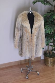 Gorgeous Womans Natural Canadian Spotted Lynx Fur Coat Jacket Stroller 