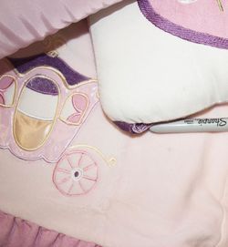   Crib Bedding Set Rapunzel 4 Piece Set Kids Line Princess Pink