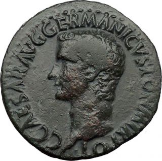  Caligula Rome 37 Ad Bronze as Vesta