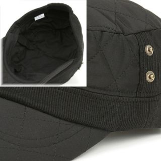 Cadet Box PDC Black Army Military Visor Cap Fashion Hat
