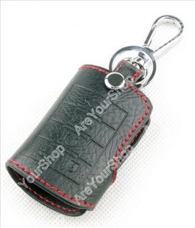   Genuine Leather Key Cover Case Holder Cadillac BLS CTS SRX XLR Black