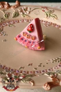 Japan DIY Cutie Strawberry Shortcake Desert Candy Ring