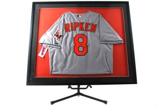 Cal Ripken Signed Orioles Framed Jersey STEINER Product Image