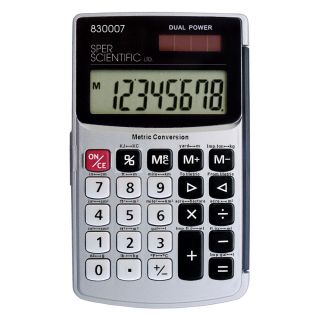   Conversion Calculator Solar Powered with Backup Battery 830007